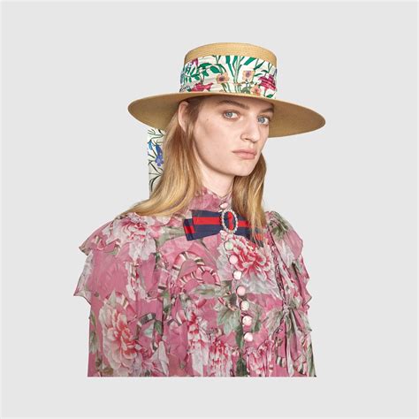 cappello gucci con fiori|Cappelli e guanti invernali donna .